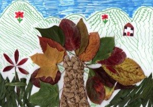 frunze de toamna colorate